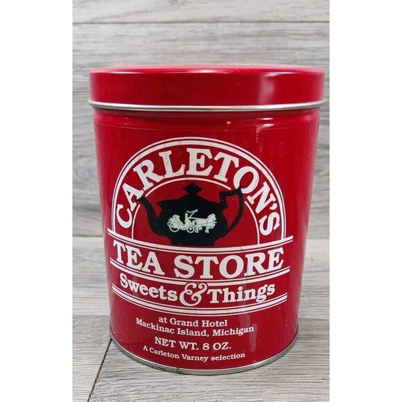 Carleton's Tea Store Empty Tin Grand Hotel Mackinac Island, Michigan - Picture 1 of 8